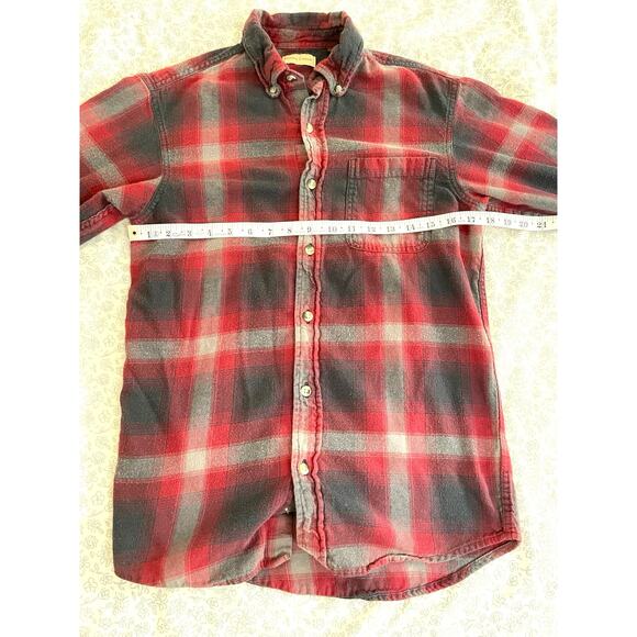 Hobbs Creek Red & Gray Plaid Flannel Shirt Men’s Small - Picture 3 of 8
